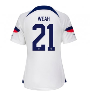 Lacne Ženy Futbalové dres Spojené štáty Timothy Weah #21 MS 2022 Krátky Rukáv - Domáci